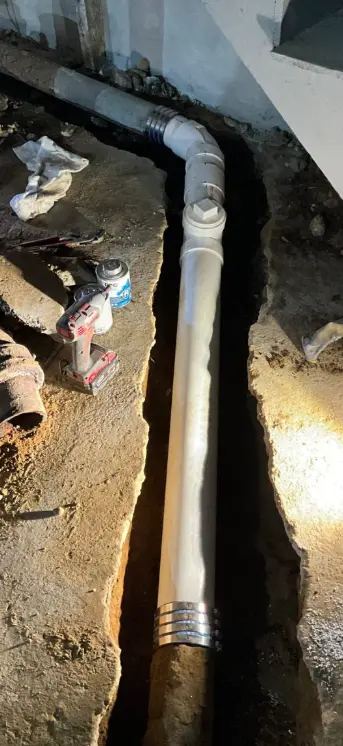 After — Burst pipe repair — Gosforth